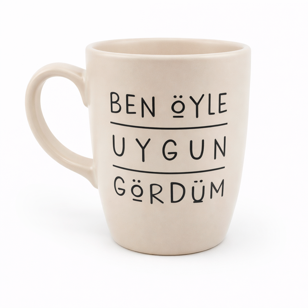 Ben Oyle Uygun Gordum Oval Kupa