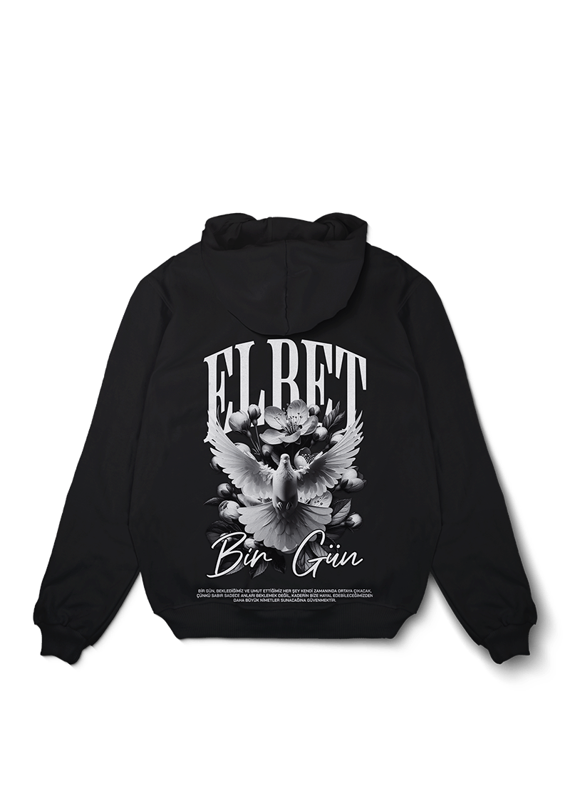 Elbet Bir Gun Oversized Hoodie