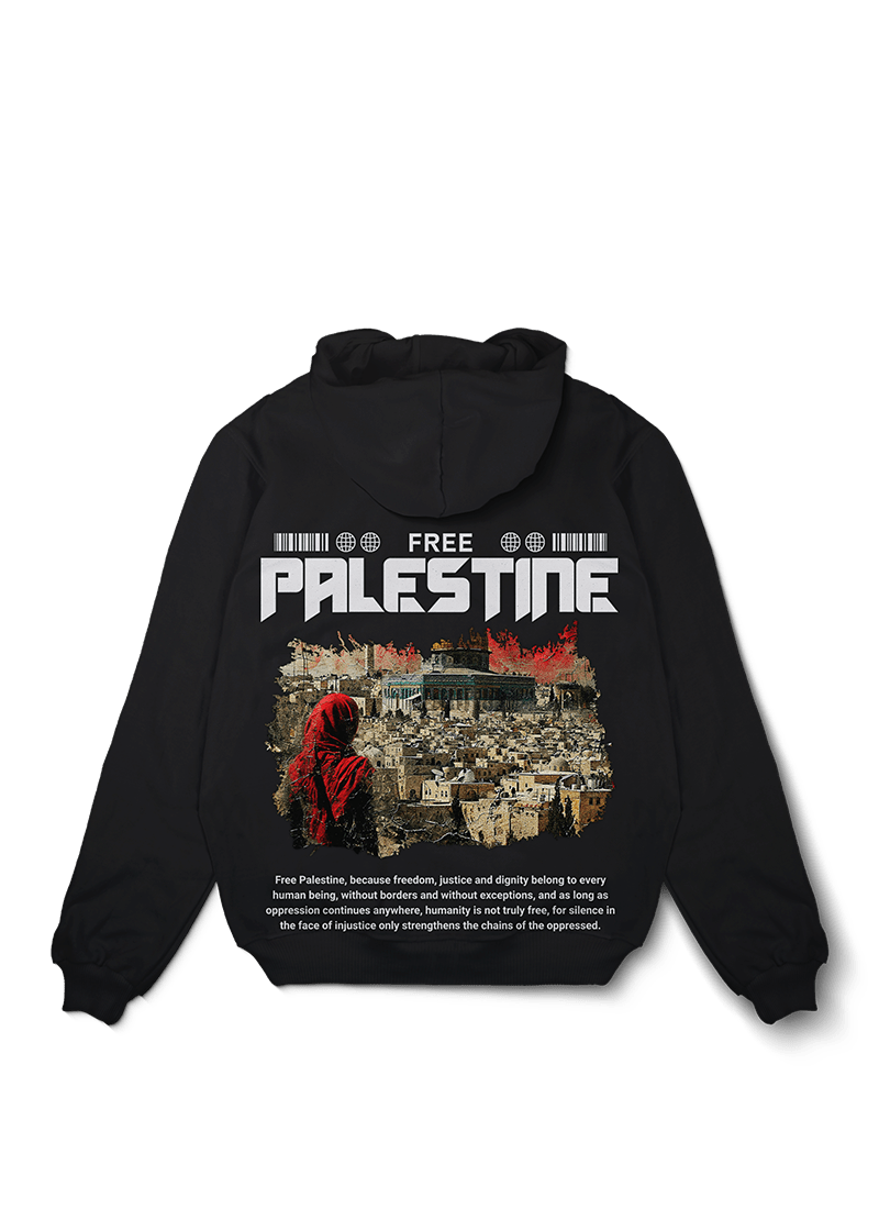 Free Palestine Freedom Oversized Hoodie