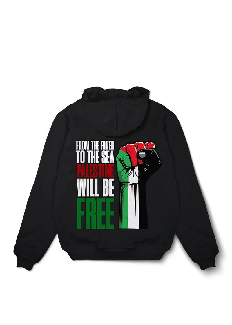 Palestine From The River Oversized Hoodie