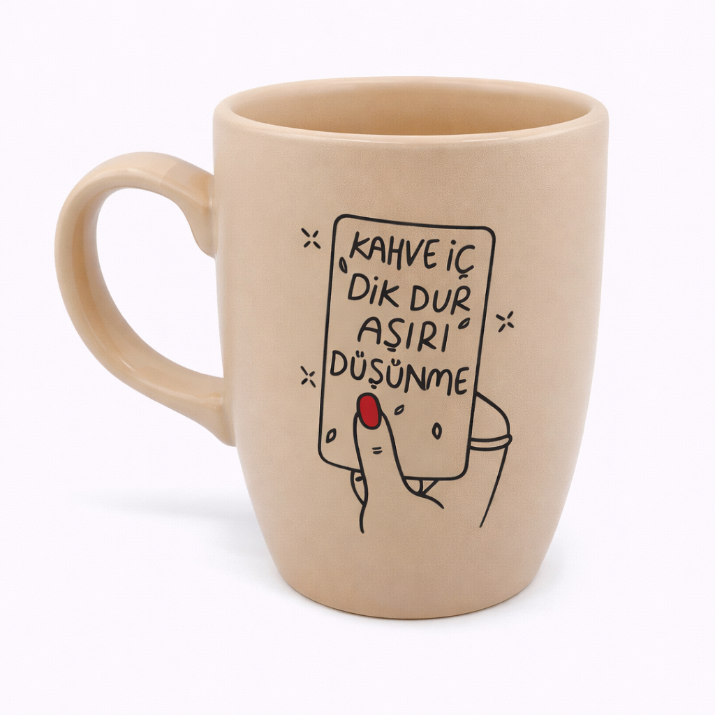 Bois ton café, tiens-toi droit Mug ovale