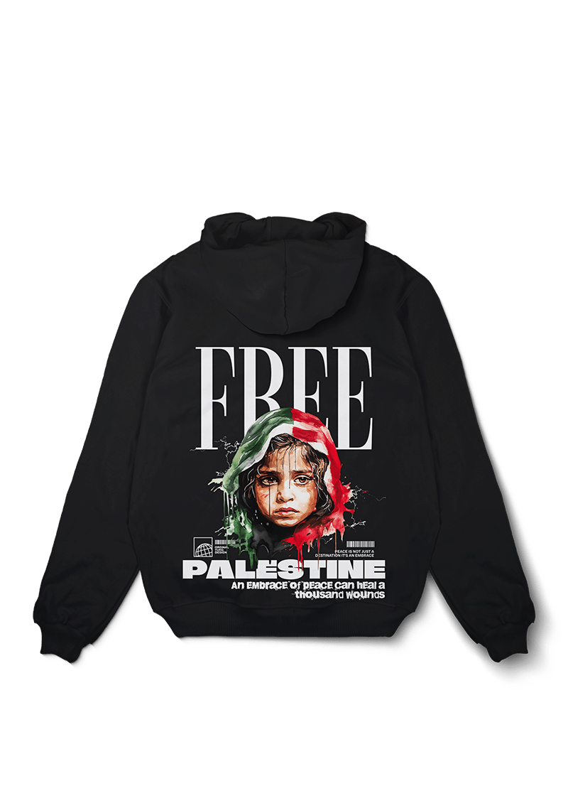 Free Palestine Kid Oversized Hoodie