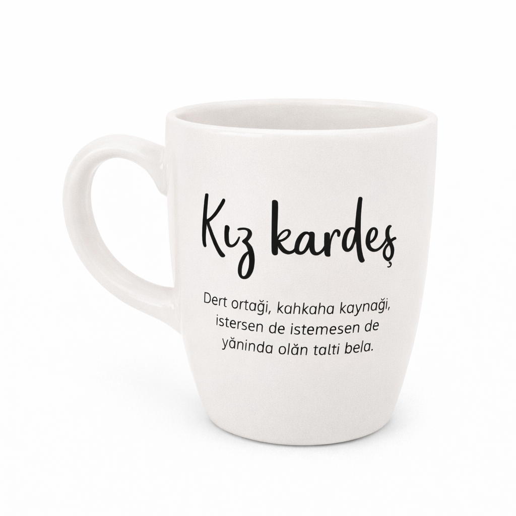 Kiz Kardes Oval Kupa