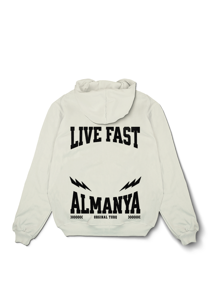Live Fast ALMANYA Oversized Hoodie