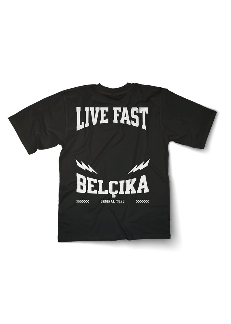 Live Fast BELCIKA Oversized T-Shirt