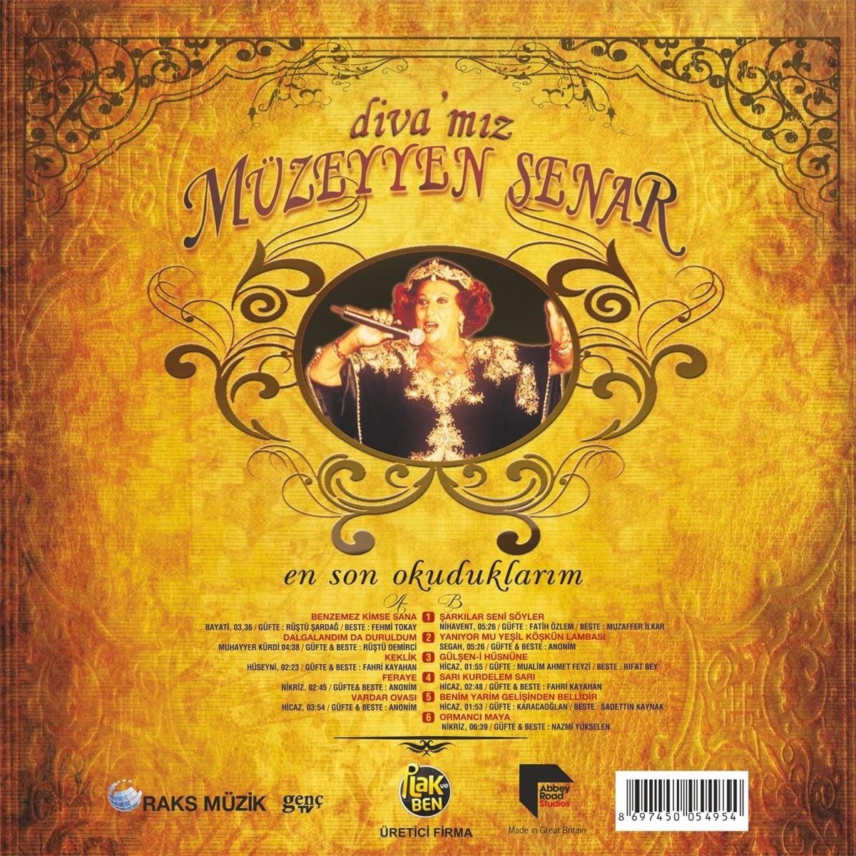 Müzeyyen Senar Diva'mız - Son Okuduklarım (Plak)