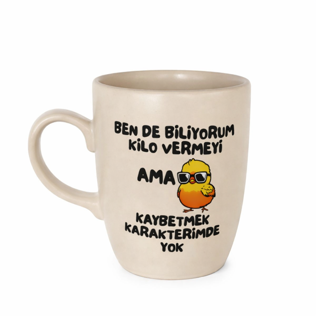 Bende Biliyorum Kilo Vermeyi X Oval Kupa