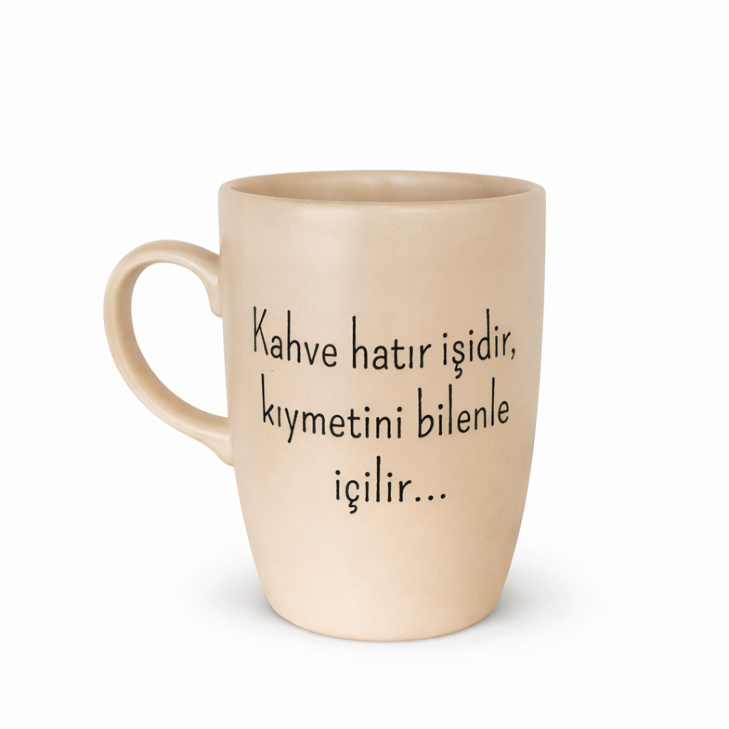 Le café est une affaire de souvenirs X Tasse ovale