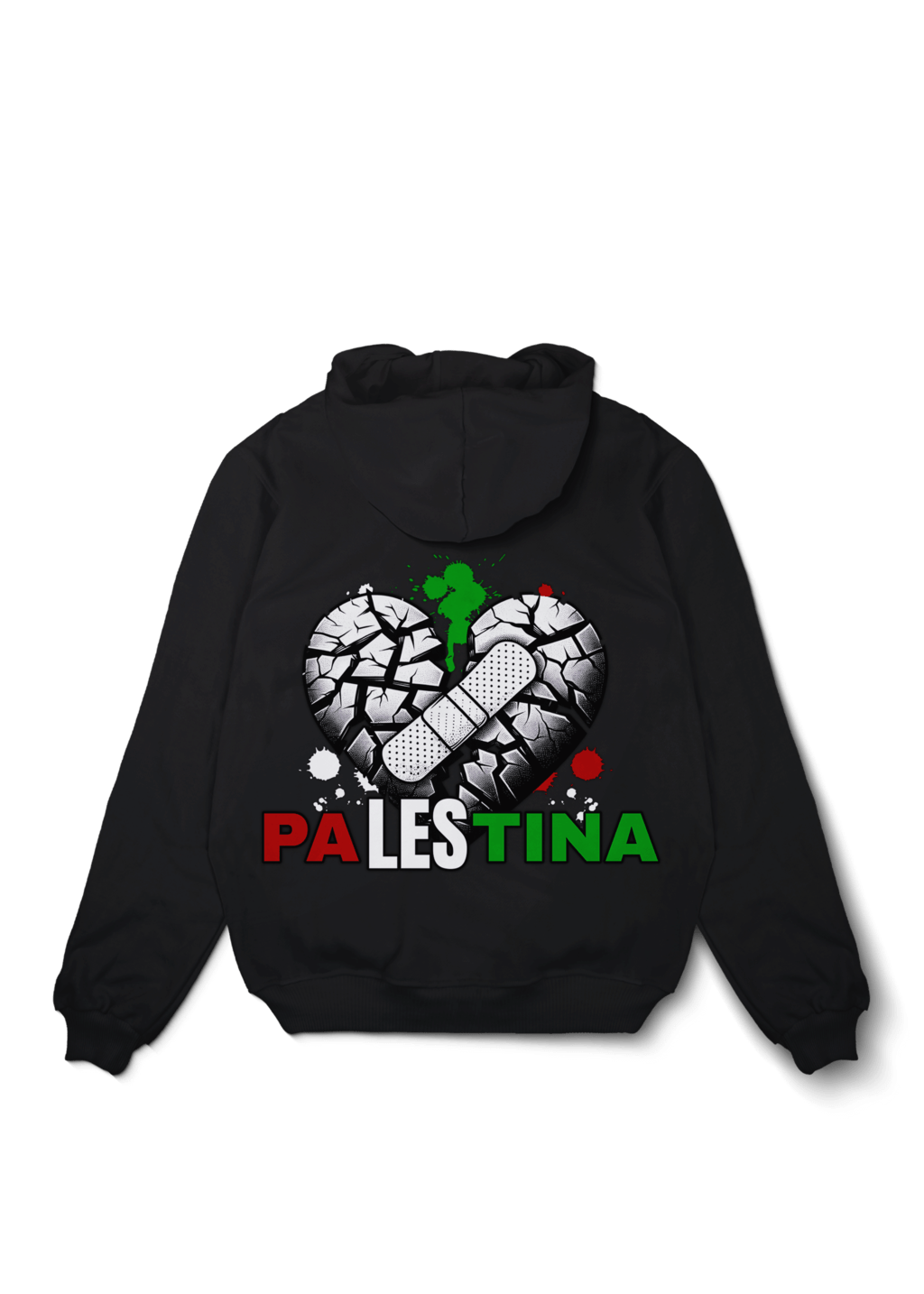 Palestina Broken Hearth Oversized Hoodie