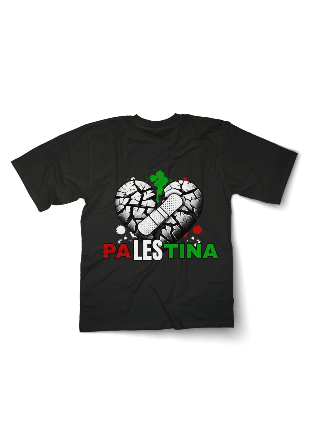 Palestina Broken Hearth Oversized T-shirt