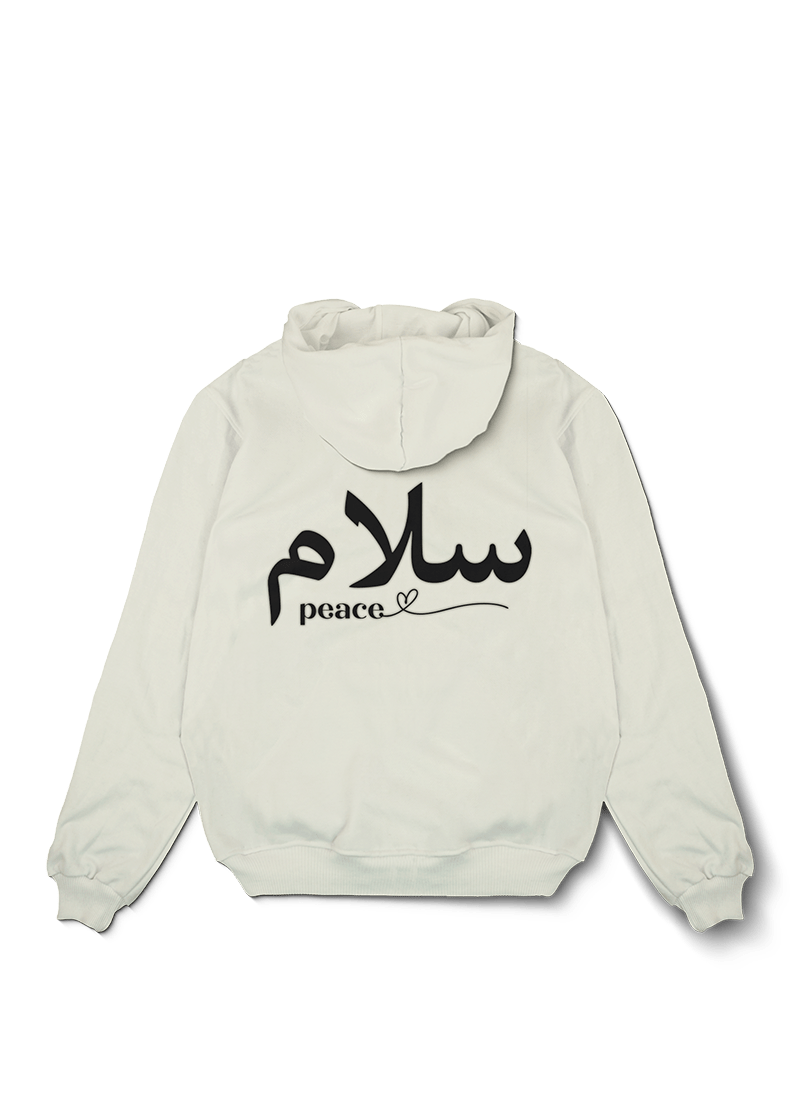 Peace Calligraphy Oversized Hoodie