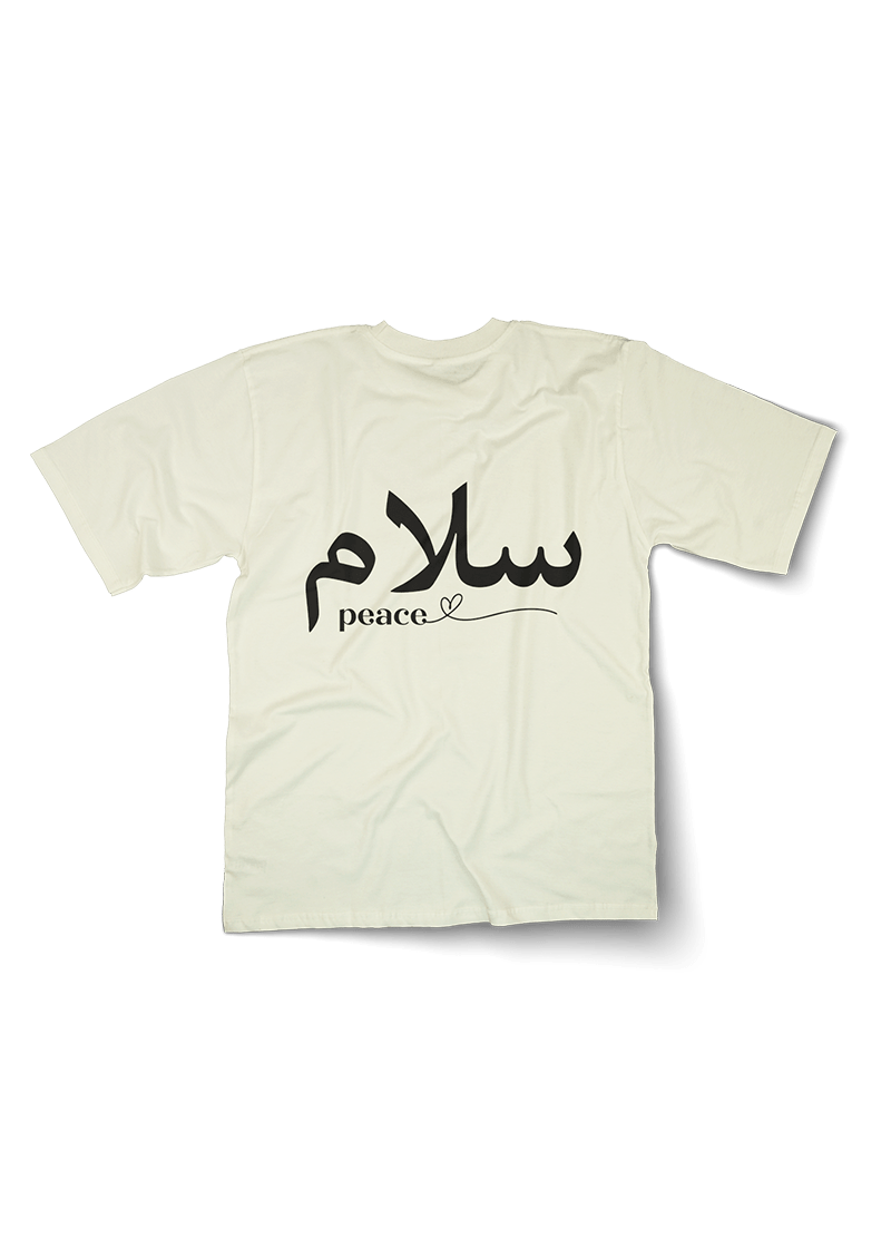 Peace Calligraphy Oversized Tshirt