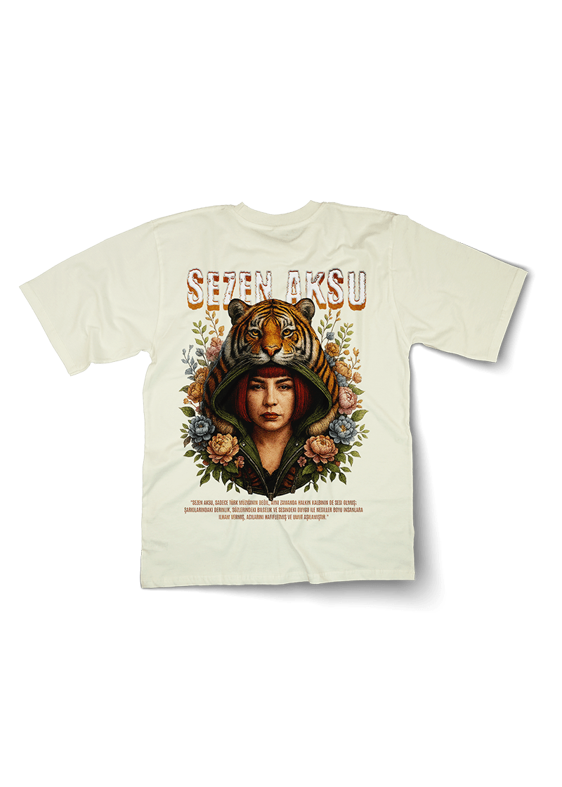 Sezen Aksu Kaplan Oversized Tshirt