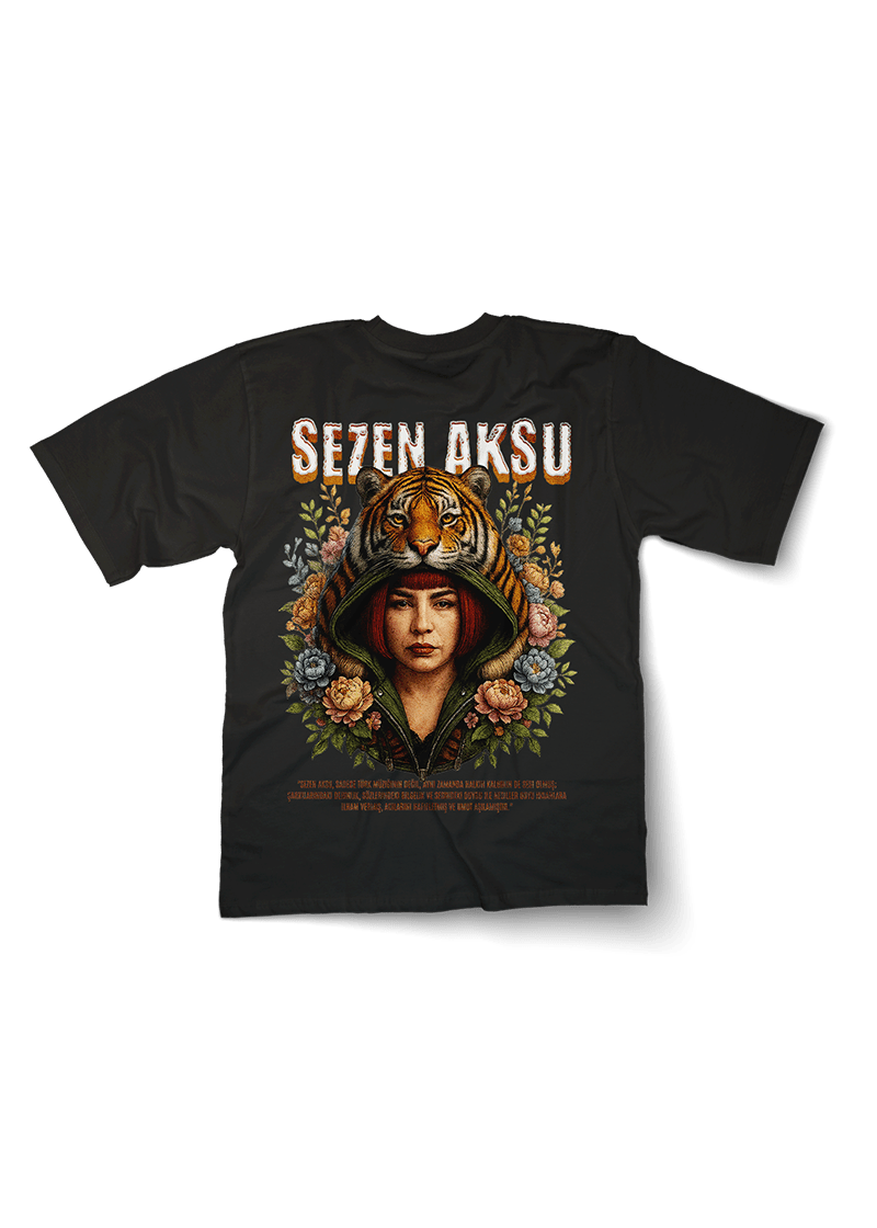 Sezen Aksu Kaplan Oversized Tshirt