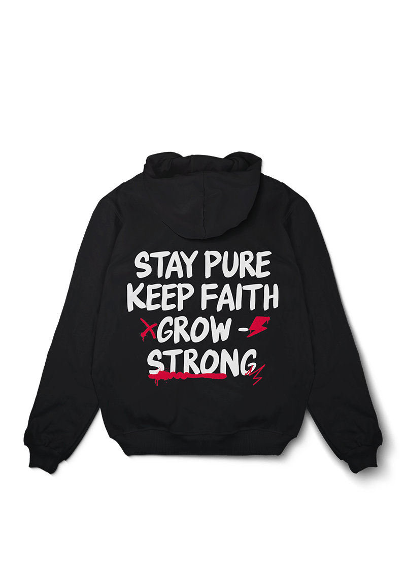 Stay Pure Oversized Hoodie