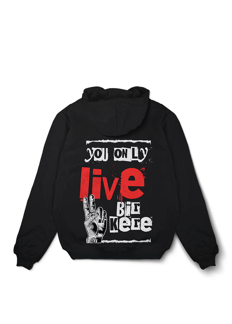 You only live Bir Kere Oversized Hoodie