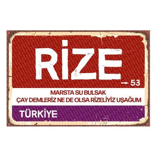 Rize - Sehir Tabelasi