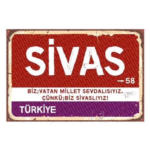 Sivas - Sehir Tabelasi