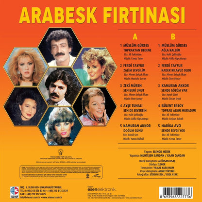 Arabesk Fırtınası - Çeşitli Sanatçılar (Plak)