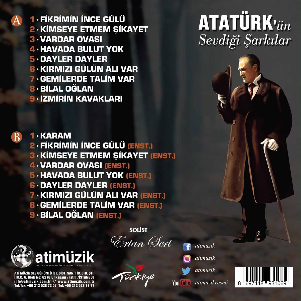 Ataturk´un Sevdigi Sarkilar (PLAK)