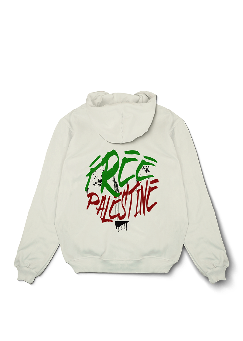 Bloody Free Palestine Oversized Hoodie