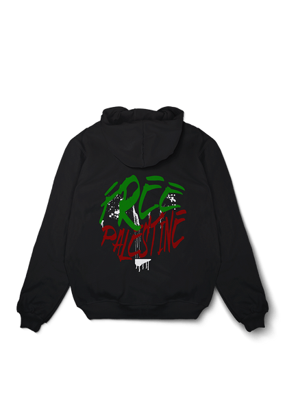 Bloody Free Palestine Oversized Hoodie