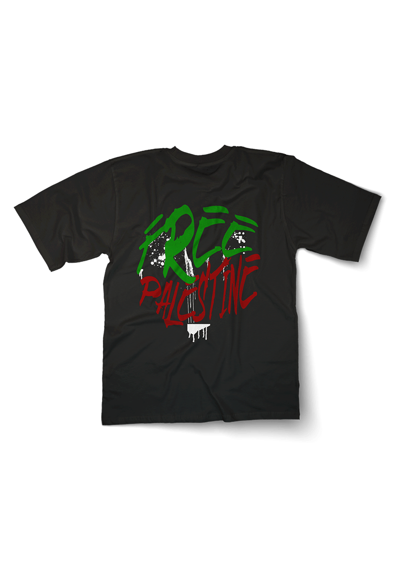 Bloody Free Palestine Oversized T-shirt