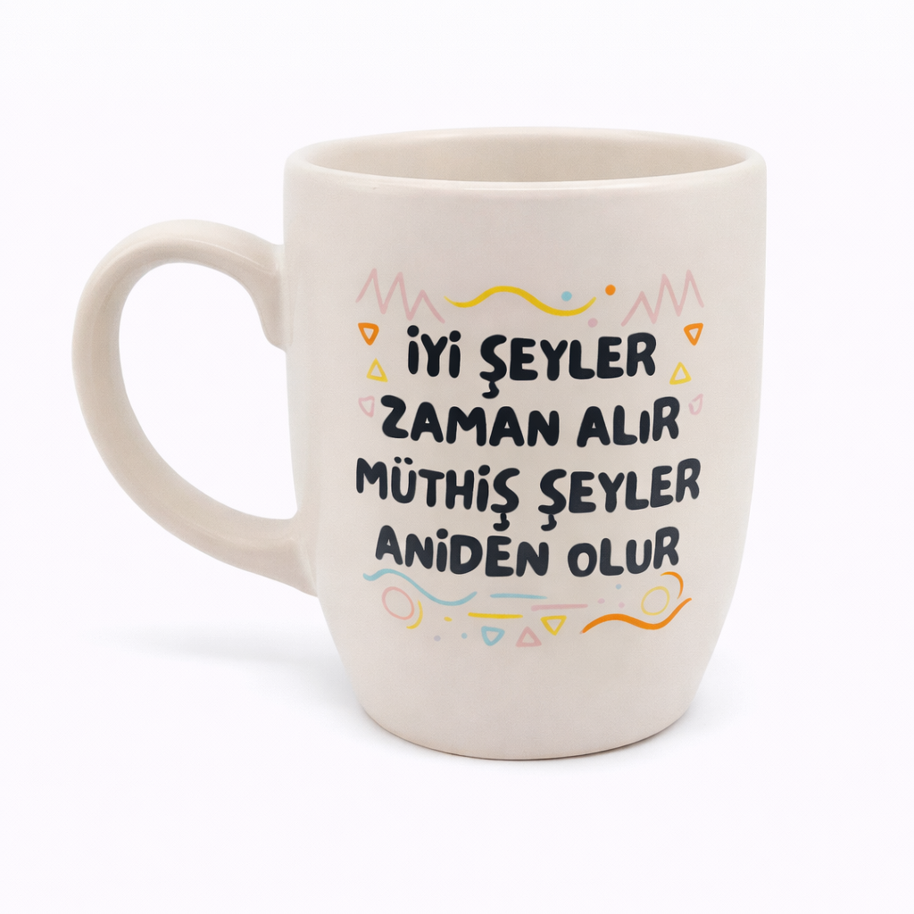 Les bonnes choses prennent du temps Mug ovale