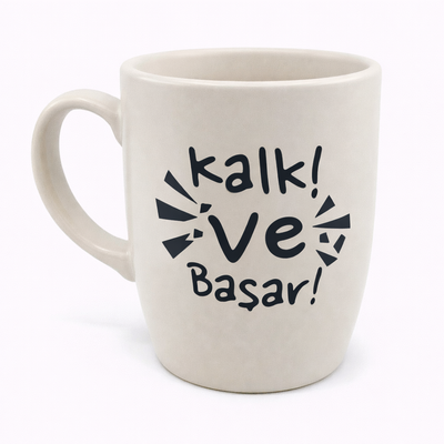 Lève-toi et réussis Tasse ovale
