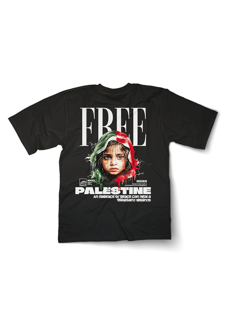 Free Palestine Kid Oversized T-Shirt