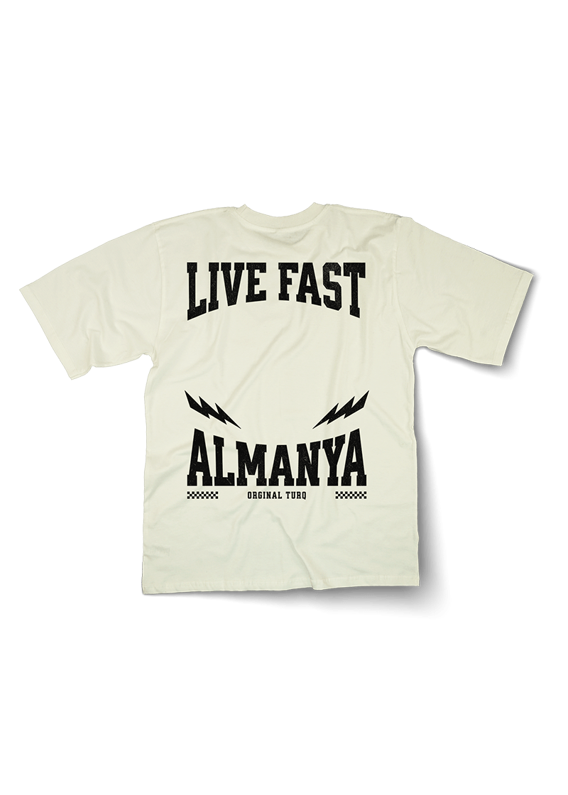 Live Fast ALMANYA Oversized T-Shirt
