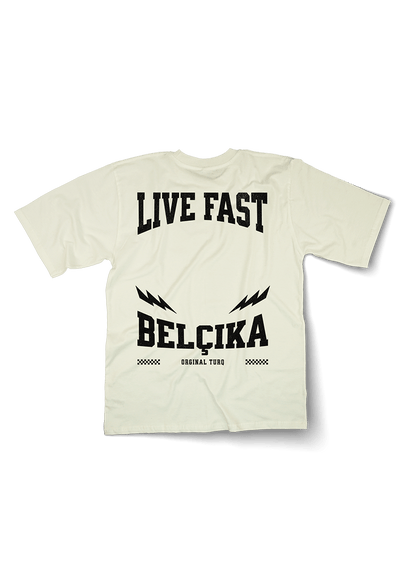 Live Fast BELCIKA Oversized T-Shirt
