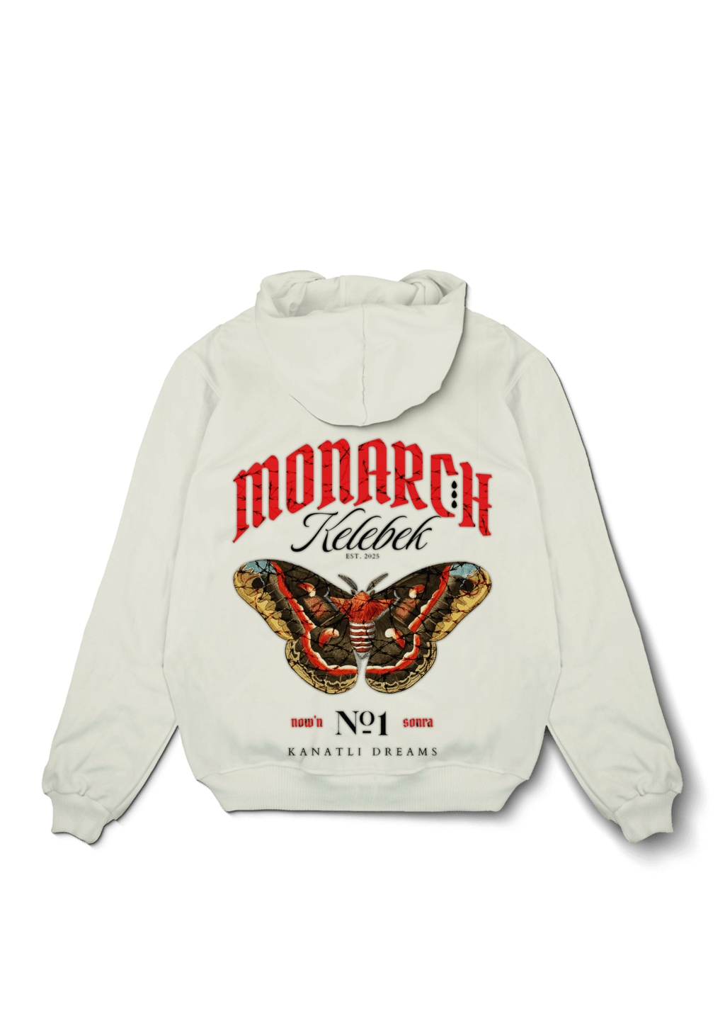 Monarch Kelebek Oversized Hoodie