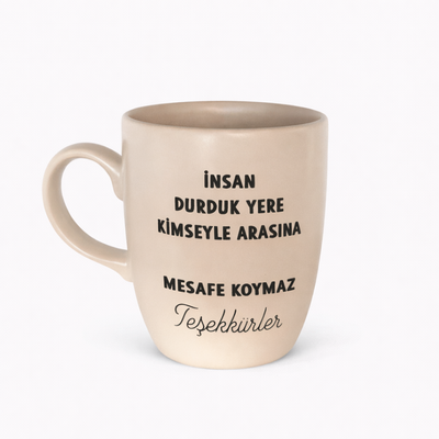 Tasse Ovale Durduk Yere Mesafe Koymaz X