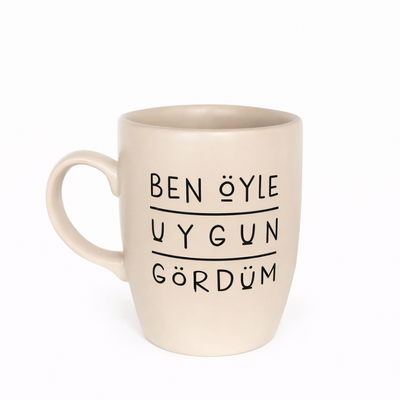 J’ai trouvé ça approprié X Tasse ovale
