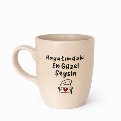 Tu es la plus belle chose de ma vie X Tasse ovale