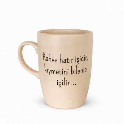 Koffie is een warme herinnering X ovale mok 