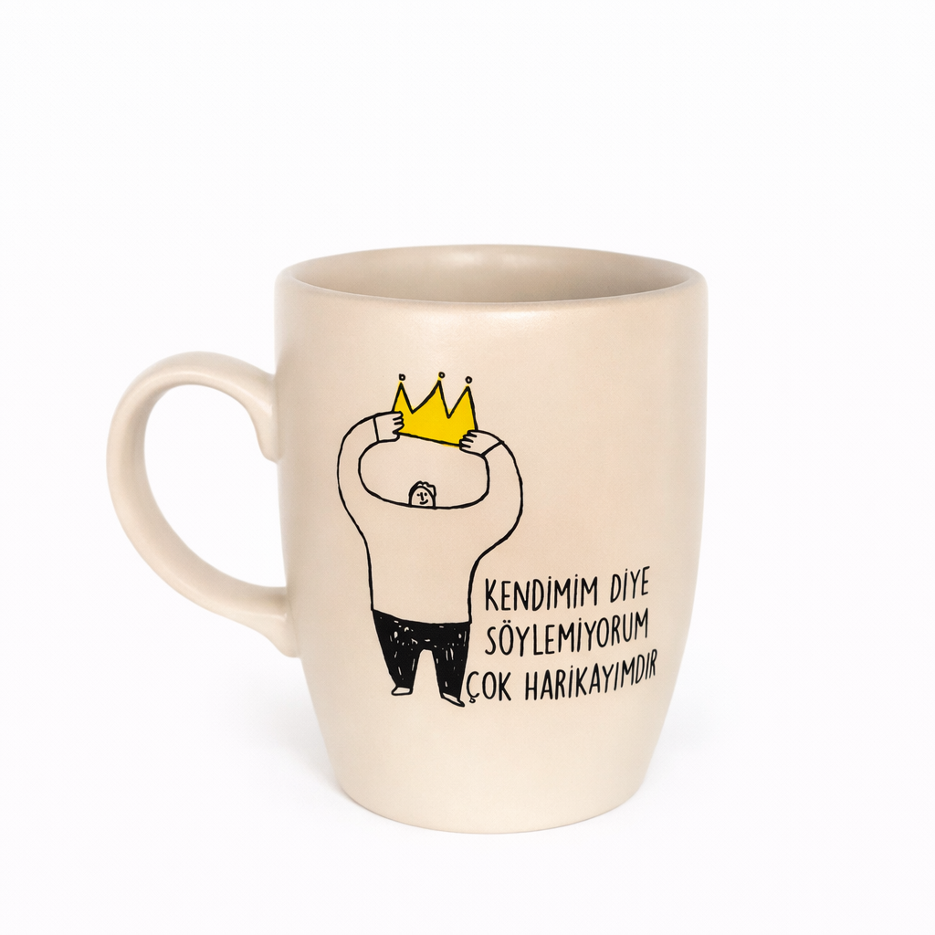 Je ne dis pas ça parce que je suis moi-même X Tasse ovale