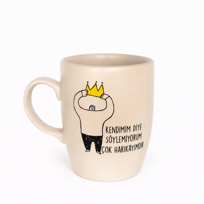 Je ne dis pas ça parce que je suis moi-même X Tasse ovale