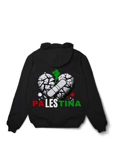 Palestina Broken Hearth Oversized Hoodie