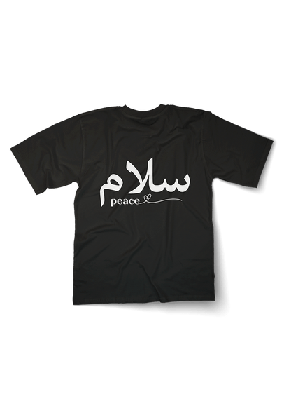Peace Calligraphy Oversized Tshirt