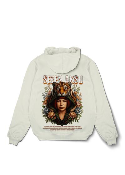 Sezen Aksu Kaplan Übergroßer Kapuzenpullover