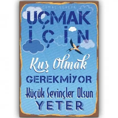 Ucmak icin kus olmak..