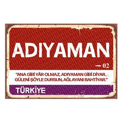 Adıyaman - Panneau de la ville