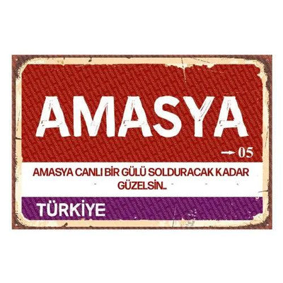 Amasya - Stadsbord