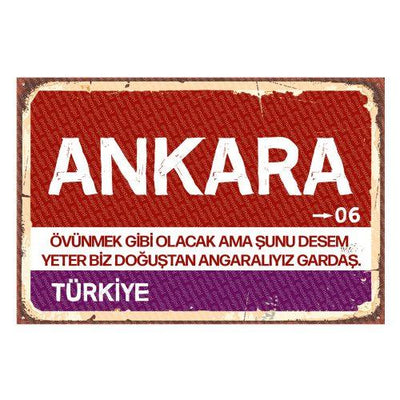 Ankara - Stadsbord
