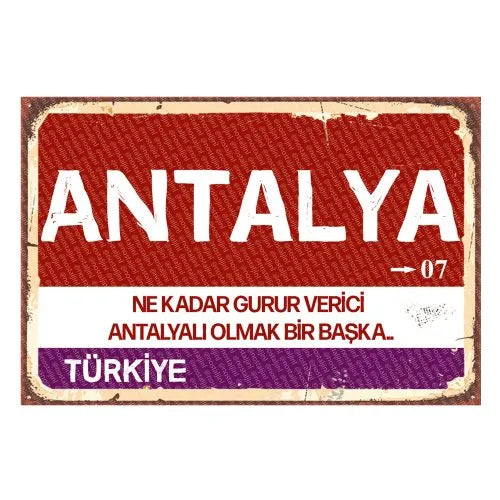 Antalya - Sehir Tabelasi