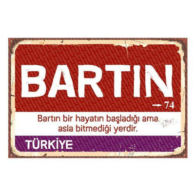 Bartın - Panneau de ville