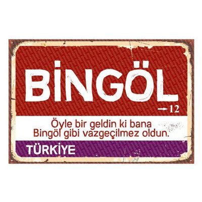 Bingöl - Stadtschild