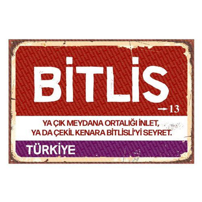Bitlis - Panneau de la ville